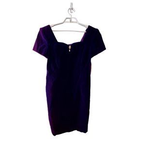 After Dark nwt vintage dress womens 10 purple velvet cocktail USA